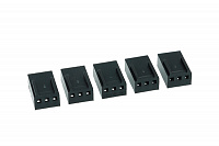 Phobya Fan Power Connector 3Pin female incl. 3 Pins - 5 pcs black